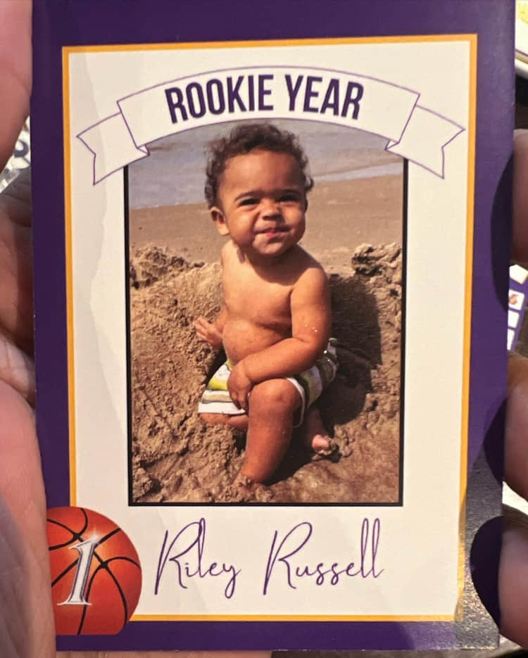 Russell shared photos from his son Riley’s 1st birthday party on IG