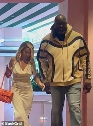 NBA icon Shaquille O'Neal, 51, draws attention when he is seen in Beverly Hills having dinner with social media celebrity Brittany Renner, 31