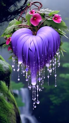 In the depths of the forest, amidst the splendor of nature, a wondrous sight awaits-a profusion of flower petals, each delicately shaped like a heart, celebrating love and beauty in their purest form.vouyen