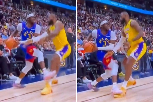 NBA fans defend KING LeBron James and present evidence after claiming Nuggets star Reggie Jackson committed Lakers star's 'broken ankle' foul