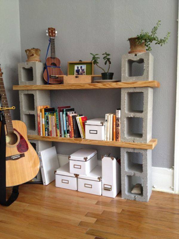 44 Creative Decorating Ideas With "Concrete Blocks" -