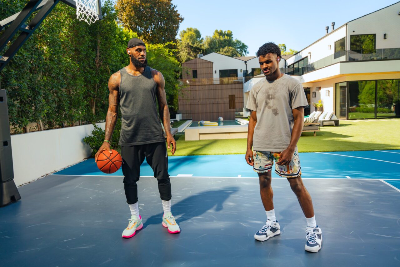 You want to take me to school! In a Nike ad, LeBron James and Zhuri James joke around in a funny way