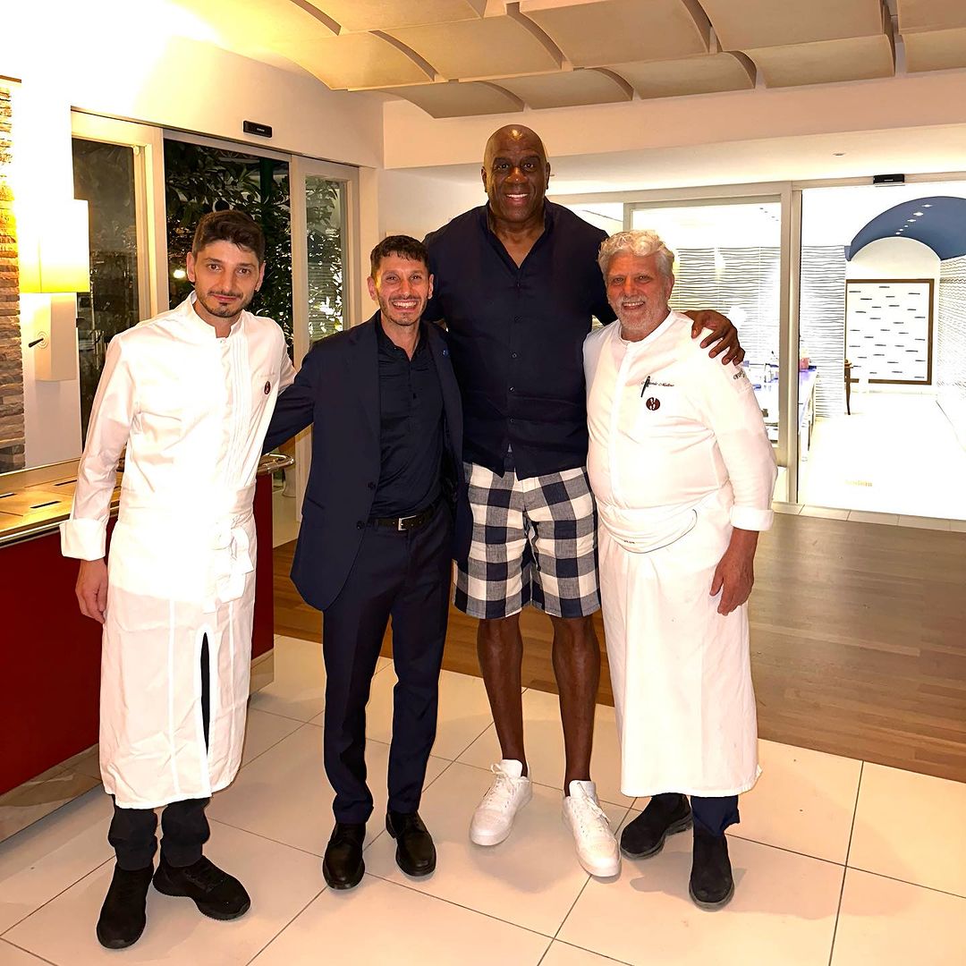 'Nothing Like Quality Family Time,' Lakers legend Magic Johnson says as he and his family continue their European vacation in Italy