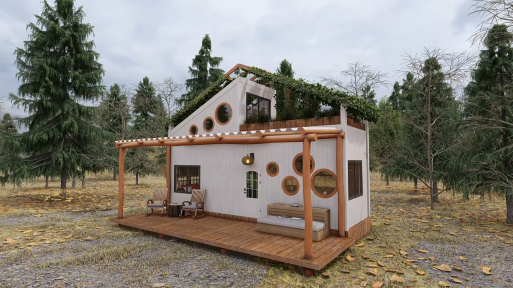 Cute and Peaceful 27 Sqm Tiny Cabin