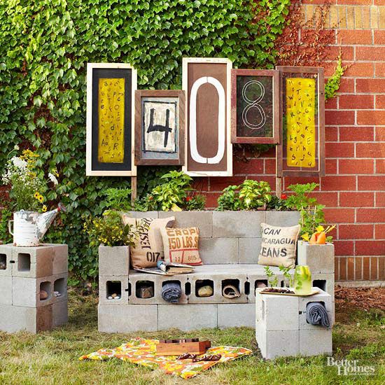 44 Creative Decorating Ideas With "Concrete Blocks" -