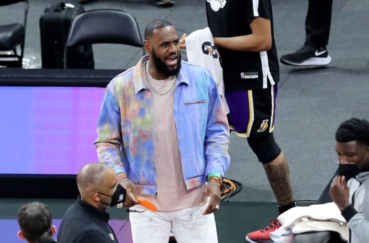 LeStyle! LeBron James, decked out in a stunning jacket for the 'Icons of Style' project