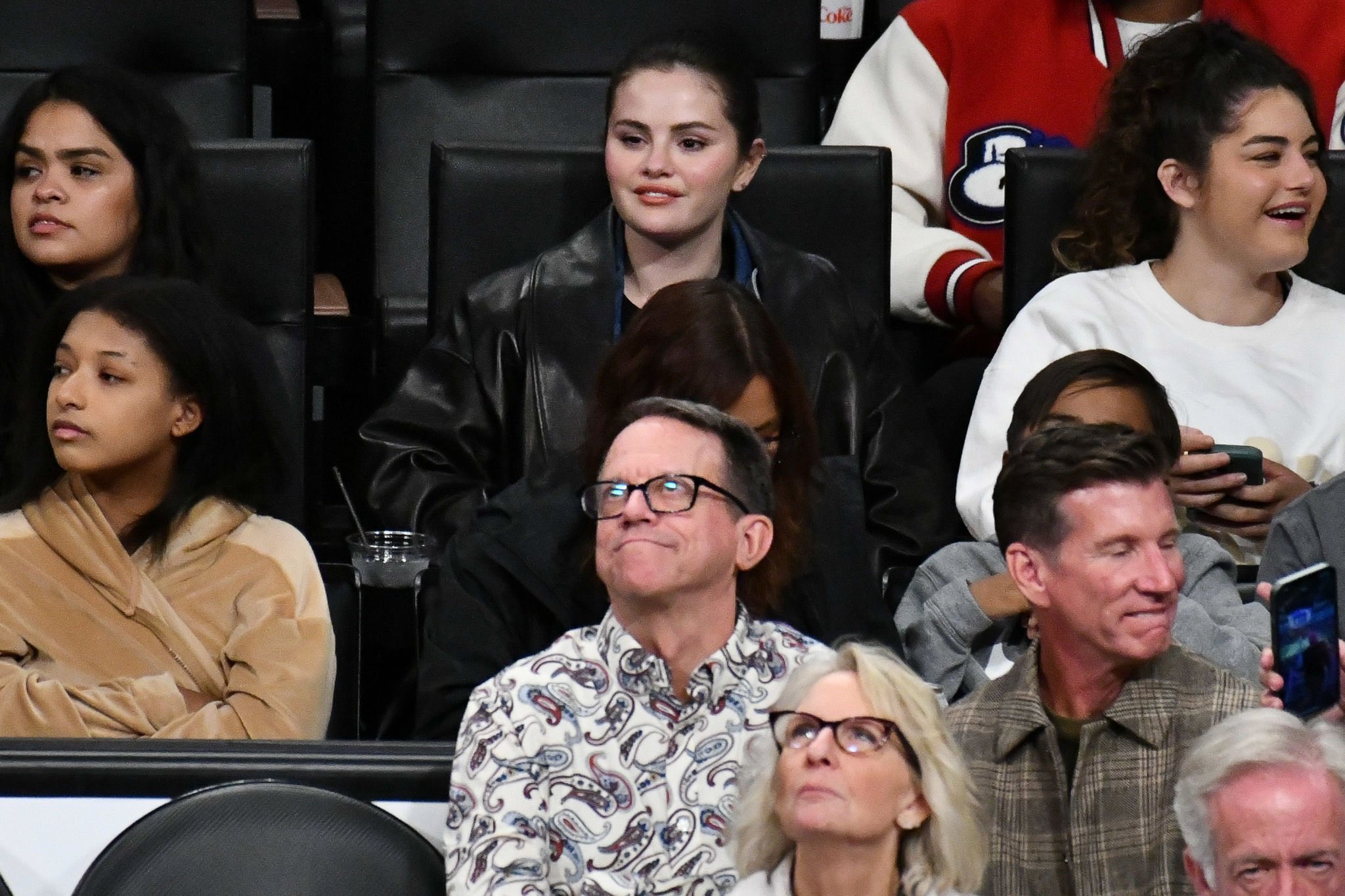 Lakers Angels! Selena Gomez shows off her cute smile while at a Los Angeles Lakers game with family and friends