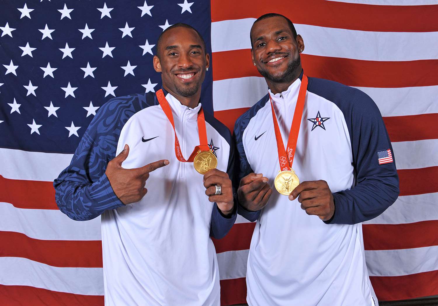 Lebron James and Kobe Bryant