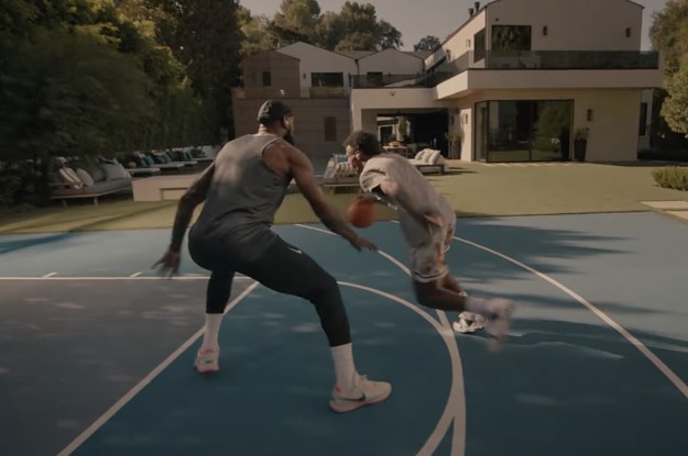 You want to take me to school! In a Nike ad, LeBron James and Zhuri James joke around in a funny way