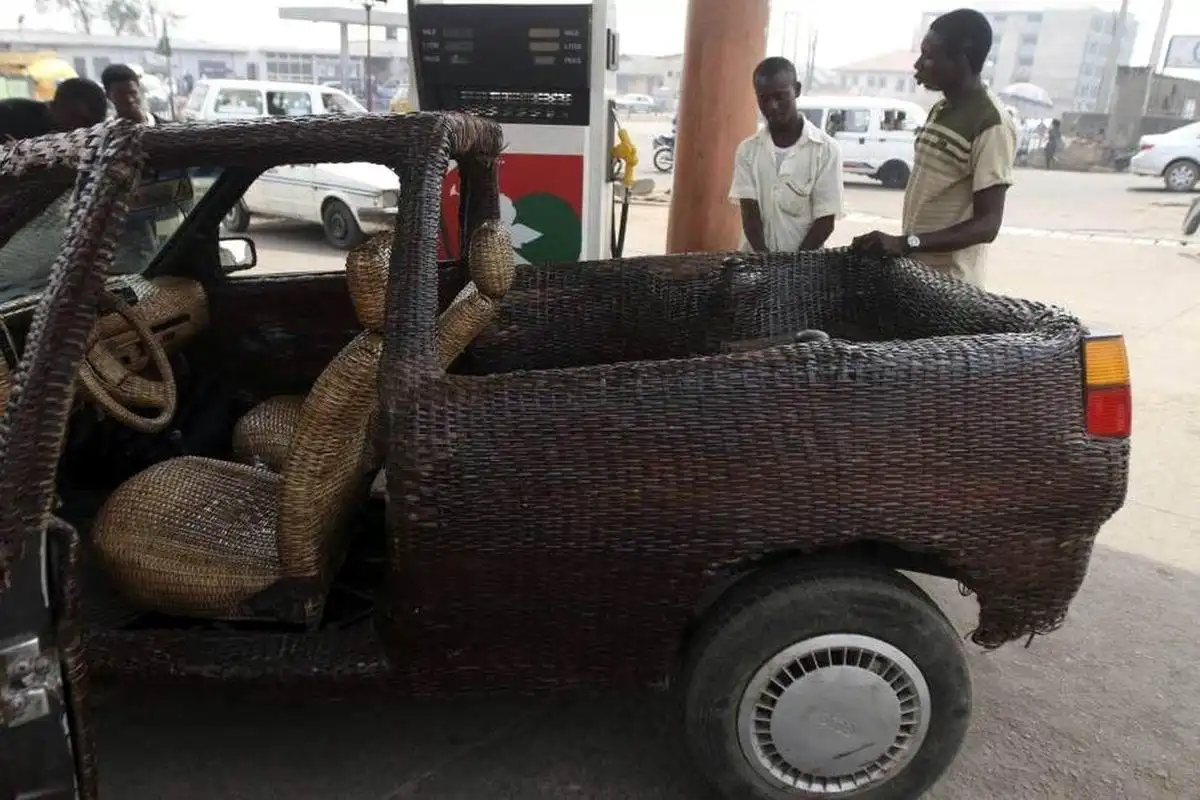 Ingenuity at its best: The world’s first hand-woven raffia car