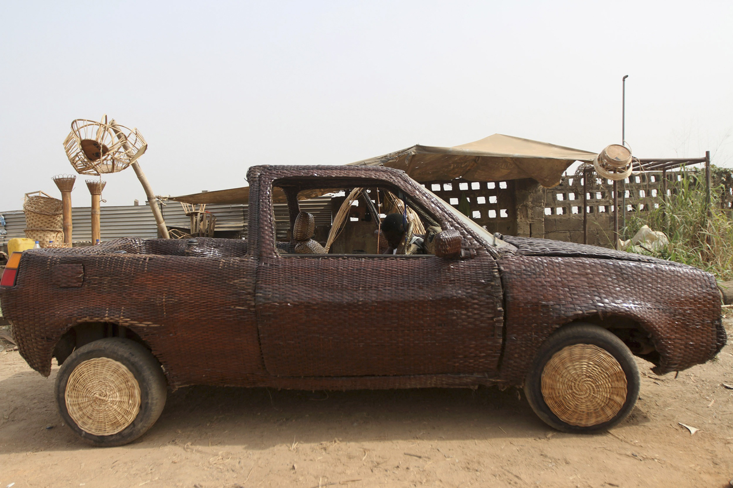 Ingenuity at its best: The world’s first hand-woven raffia car