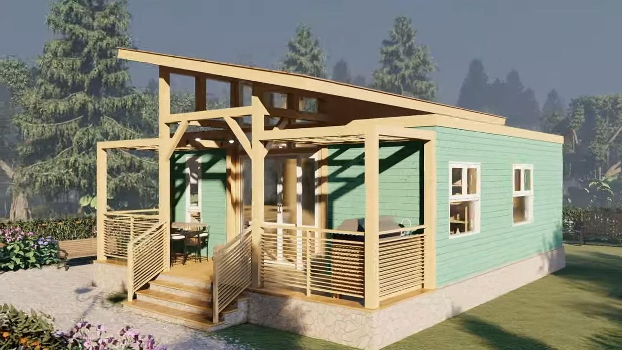 58 Square Meters Compact Tiny House Design