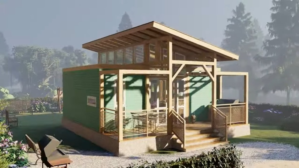 58 Square Meters Compact Tiny House Design