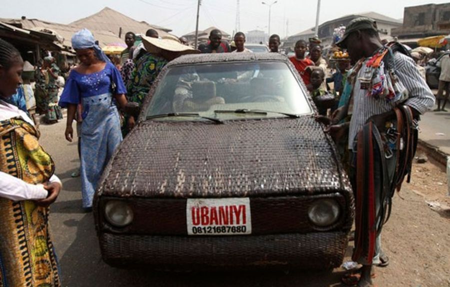 Ingenuity at its best: The world’s first hand-woven raffia car