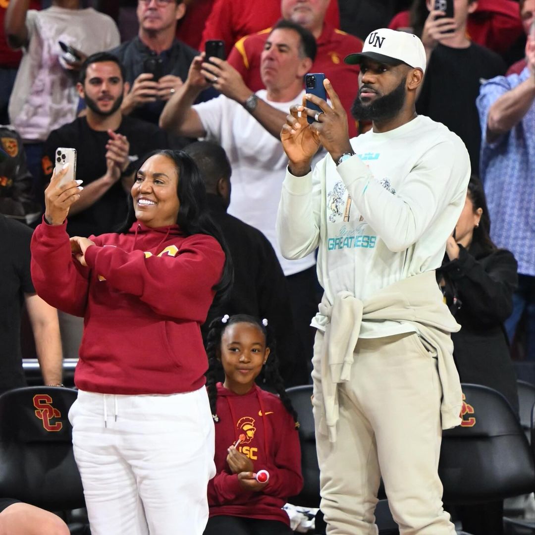 Good news: On Sunday, USC freshman Bronny James made his bench debut in NCAA basketball, just less than five months after he enrolled