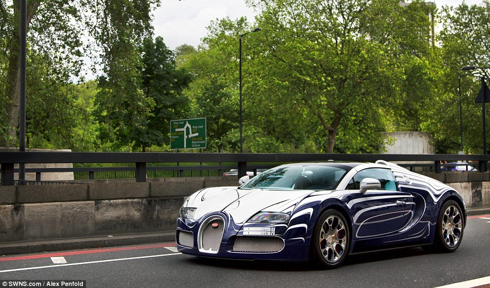 Nice wheels! Unique £1.6m porcelain Bugatti Veyron turns heads during first ever appearance