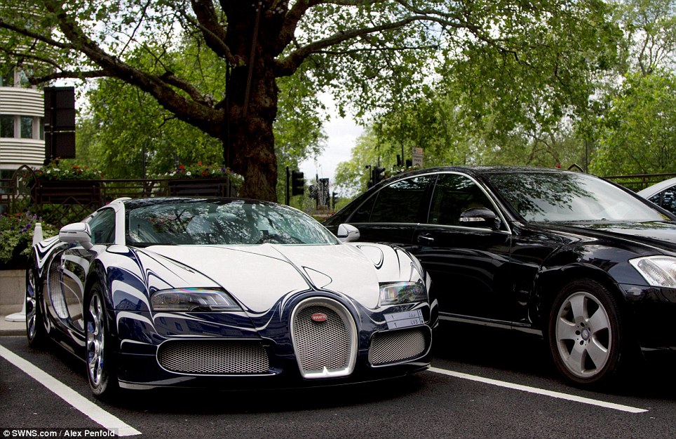 Nice wheels! Unique £1.6m porcelain Bugatti Veyron turns heads during first ever appearance