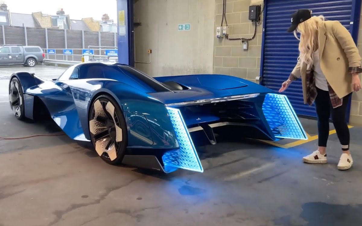 Alpine's hydrogen-powered 'alpenglow' concept car nestles its driver in transparent cockpit: First look at the beautiful its