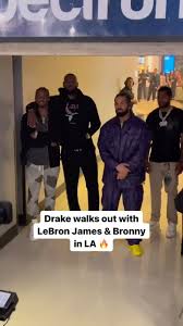 Drake, LeBron James, and Bronny Leave Los Angeles Concert Together