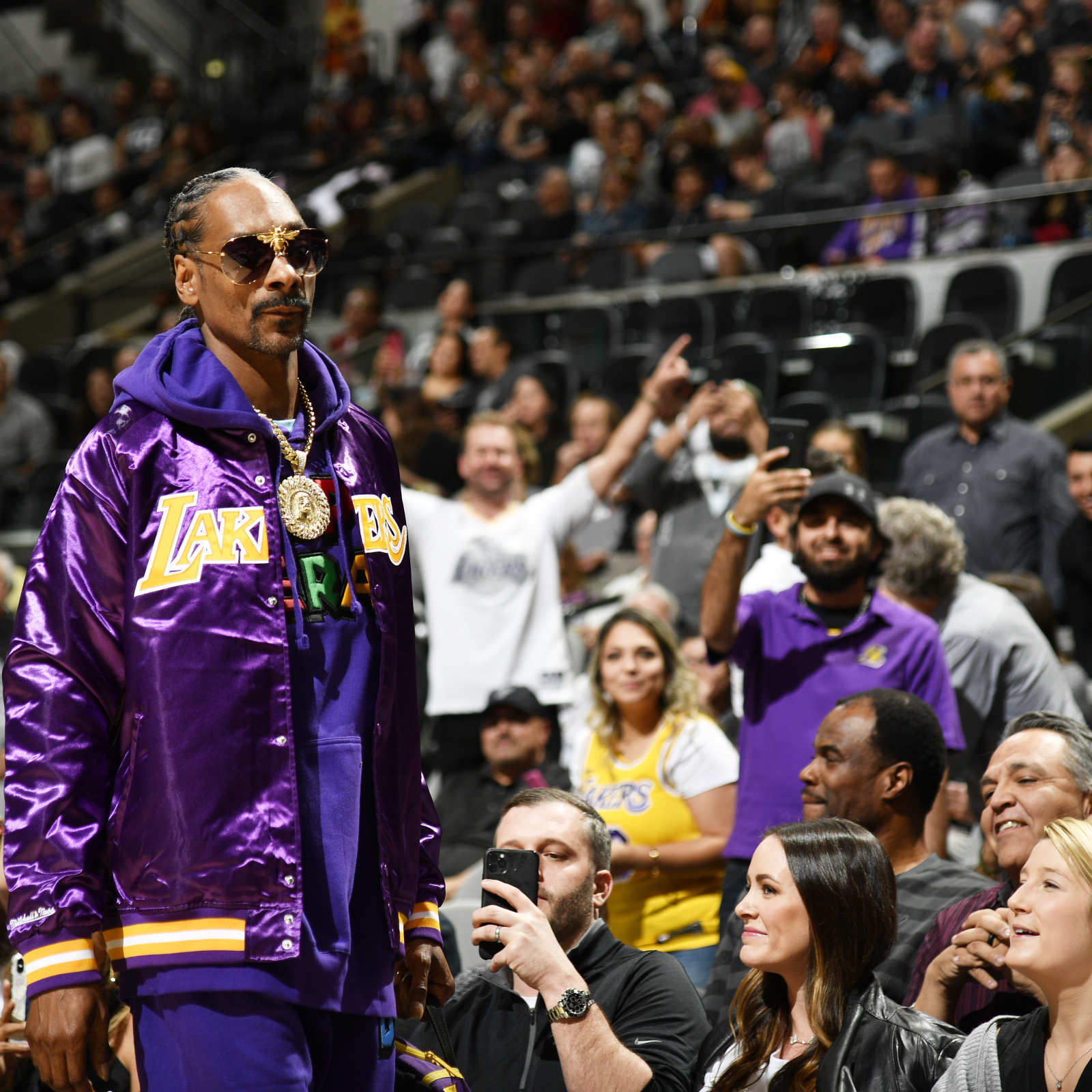 Rap icon Snoop Dogg is a Lakers supporter. He claims when he watches the Lakers play, it causes his pressure to rise