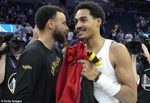 Warriors’ Reunion: Steph Curry Shares Laughs with Jordan Poole in Bittersweet Wizards Match