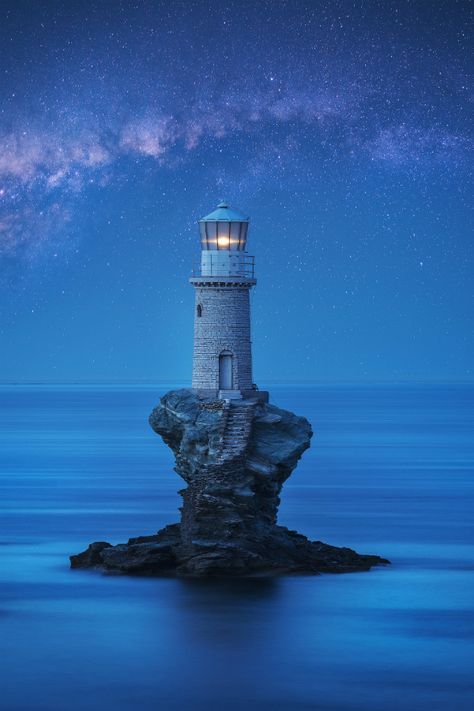 Seaside Serenity: Navigating Life’s Journey Through the Lens of an Oceanic Lighthouse