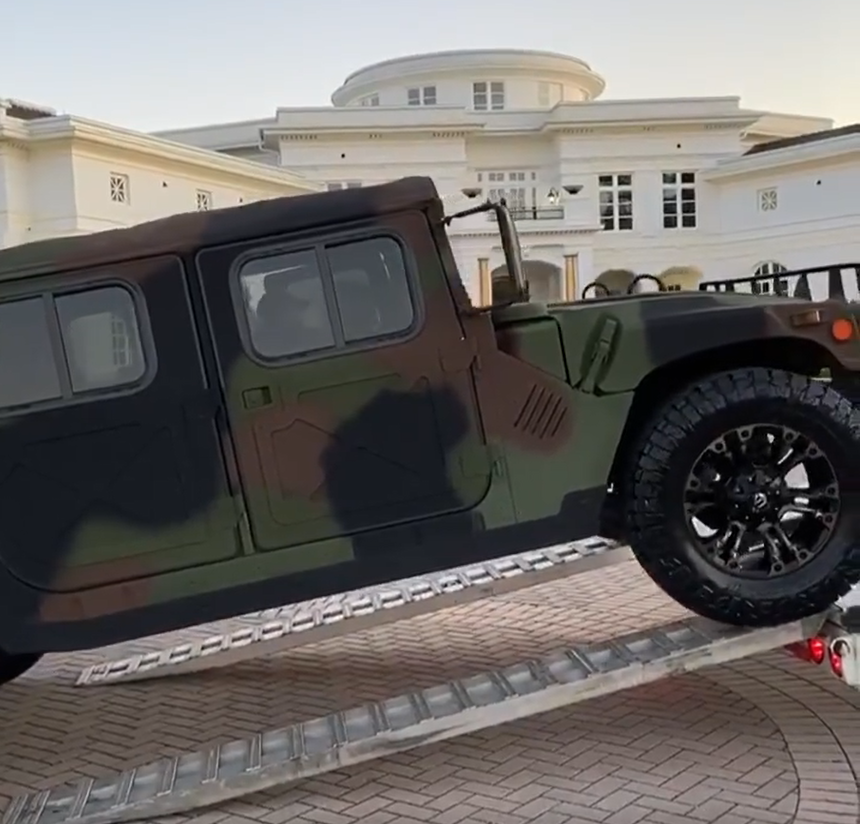 Street Style meets High Fashion: Rick Ross Cruises in a Hummer H1 with Louis Vuitton Swank