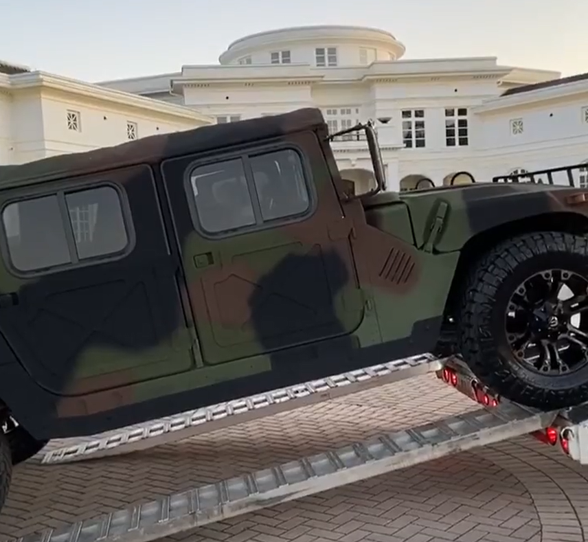 Street Style meets High Fashion: Rick Ross Cruises in a Hummer H1 with Louis Vuitton Swank
