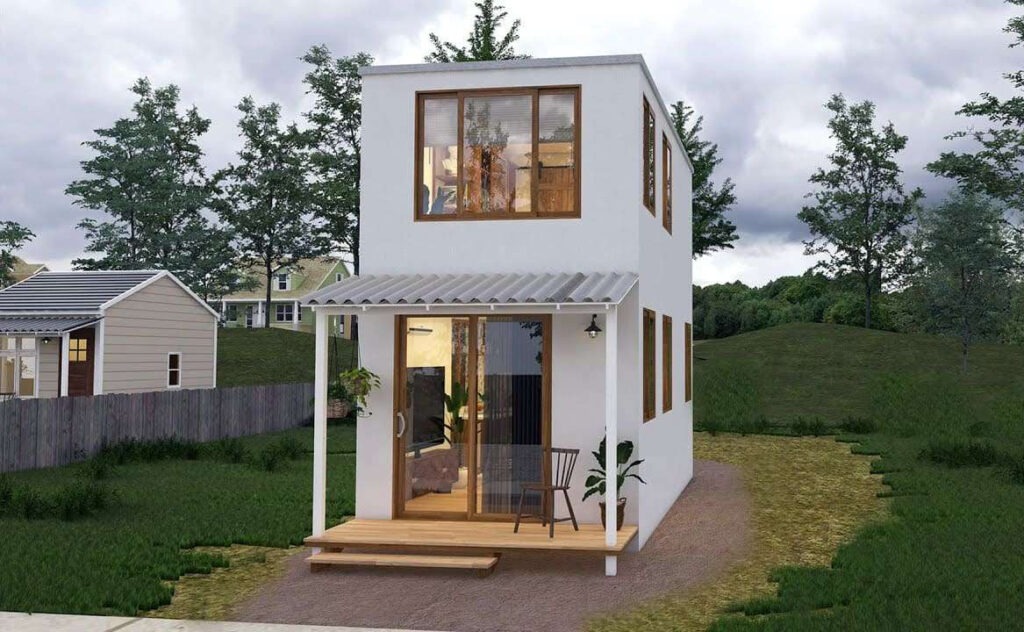 Redefining Modern Living with a Stylish Two-Storey 190 Sqft Tiny House