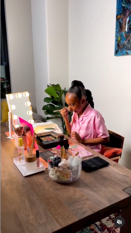 Mini Marvel: Zhuri James Wows Fans with Pro Makeup and Green Thumb Talents