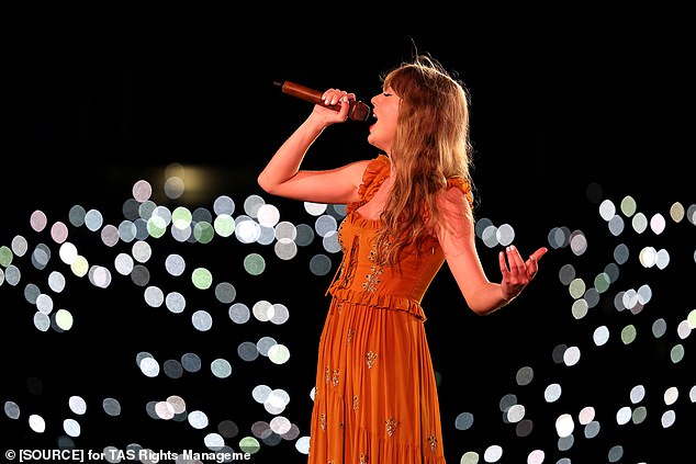 Further costume changes followed including a stunning flowing red-orange gown