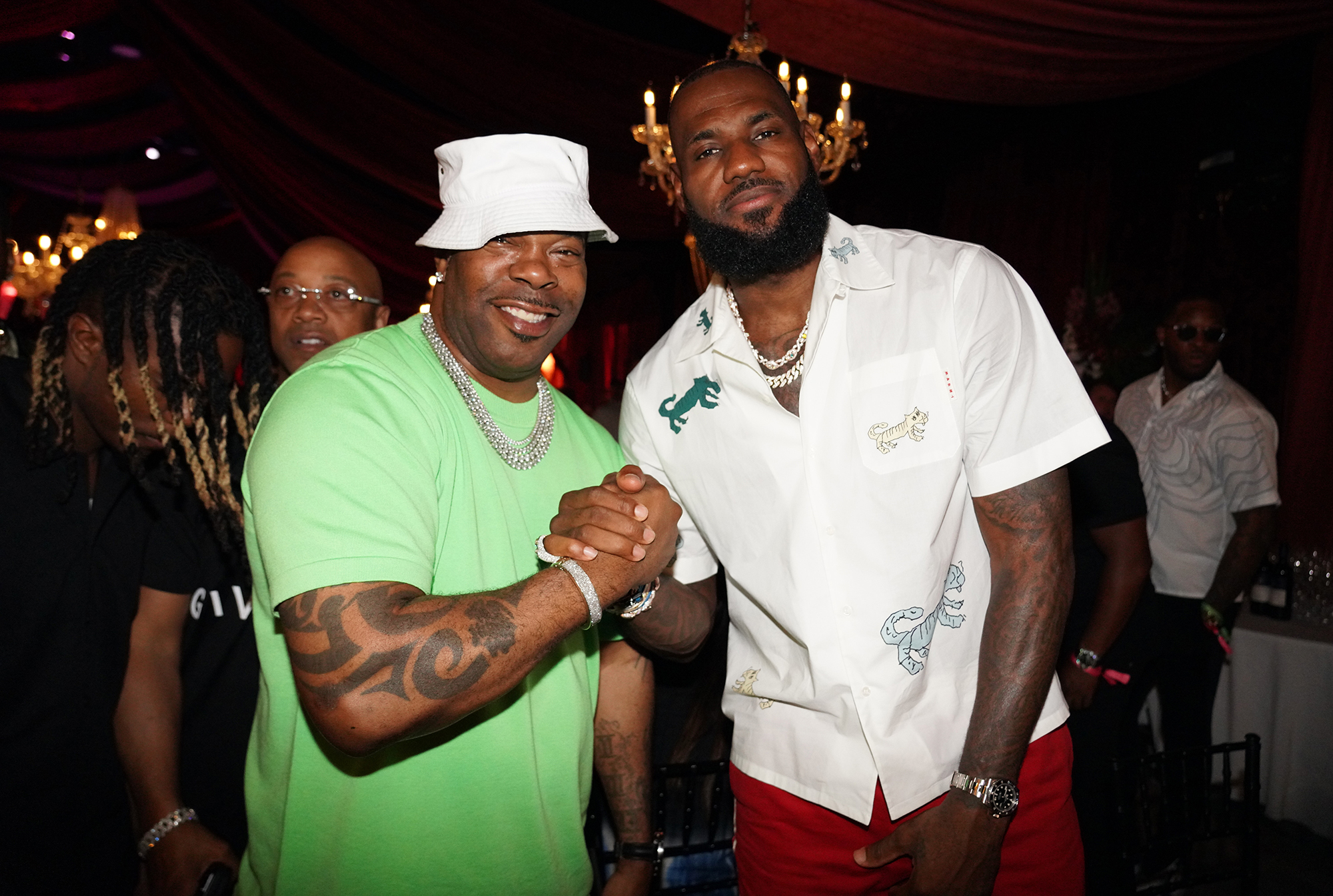 LeBron James and Busta Rhymes