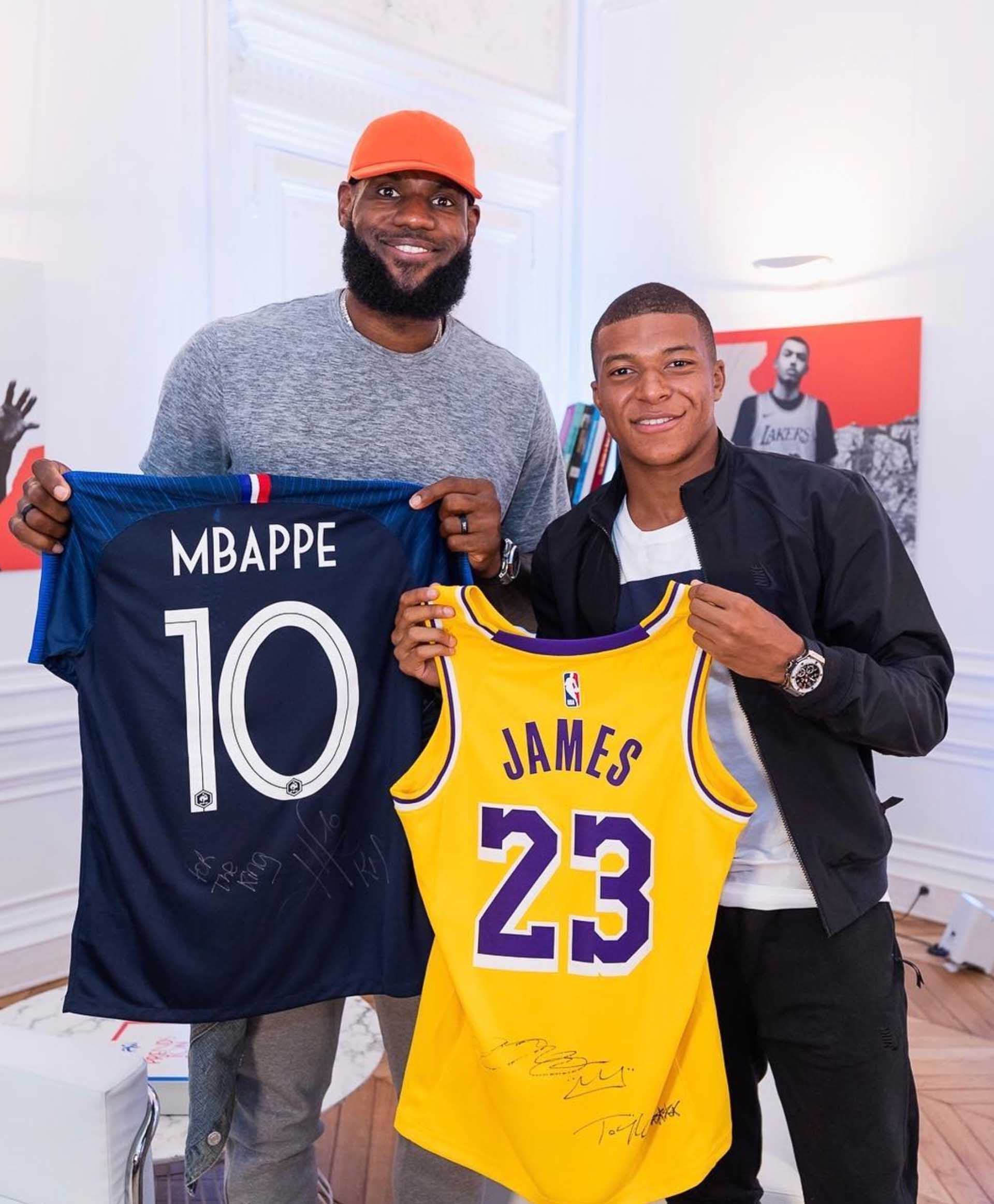 Mbappe & LeBron Link Up in Paris - SoccerBible