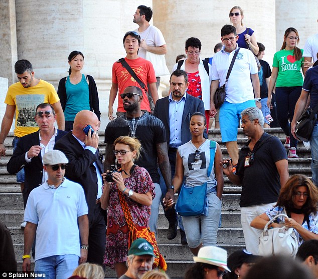 LeBron James and Savannah's Unforgettable Honeymoon: Strolling Hand in Hand at Iconic Roman Sights