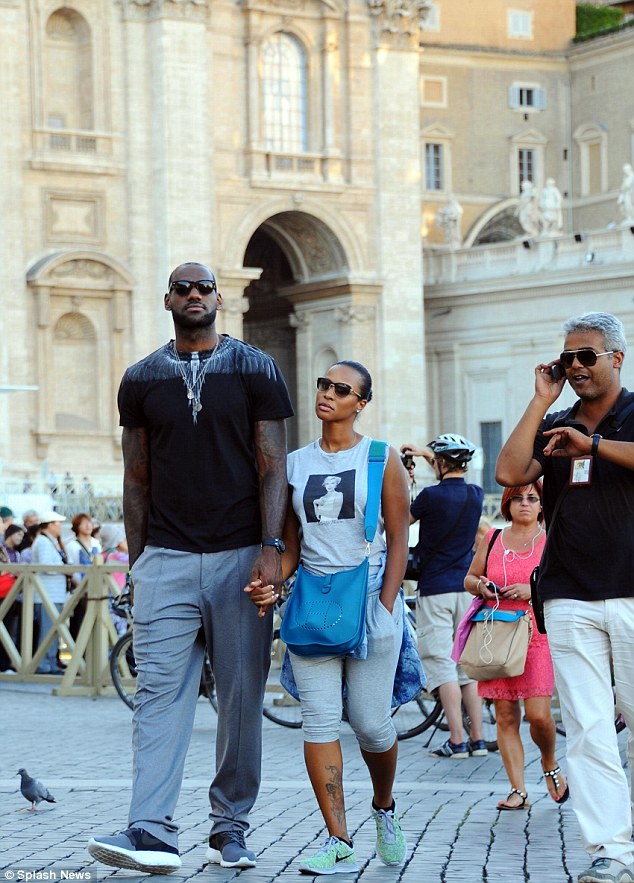 LeBron James and Savannah's Unforgettable Honeymoon: Strolling Hand in Hand at Iconic Roman Sights