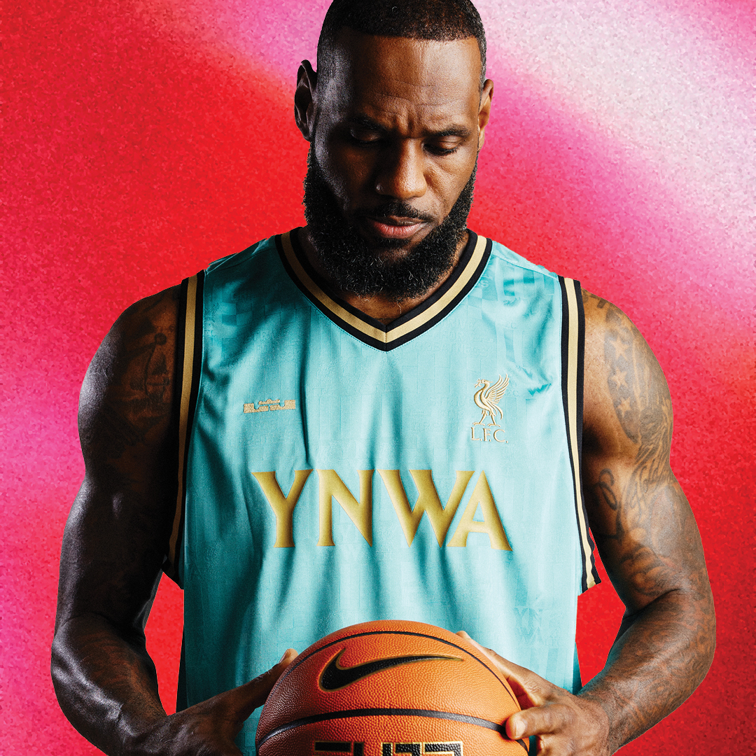 NBA great LeBron James of the Los Angeles Lakers delivers a motivating ...