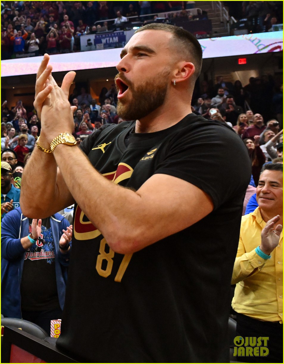 Travis & Jason Kelce Honored at Cleveland Cavaliers Game After Jason Announces Retirement: Photo 5020853 | Jason Kelce, Travis Kelce Photos | Just Jared: Entertainment News