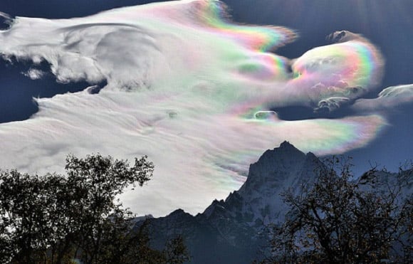 Himalayan Iridescent Clouds