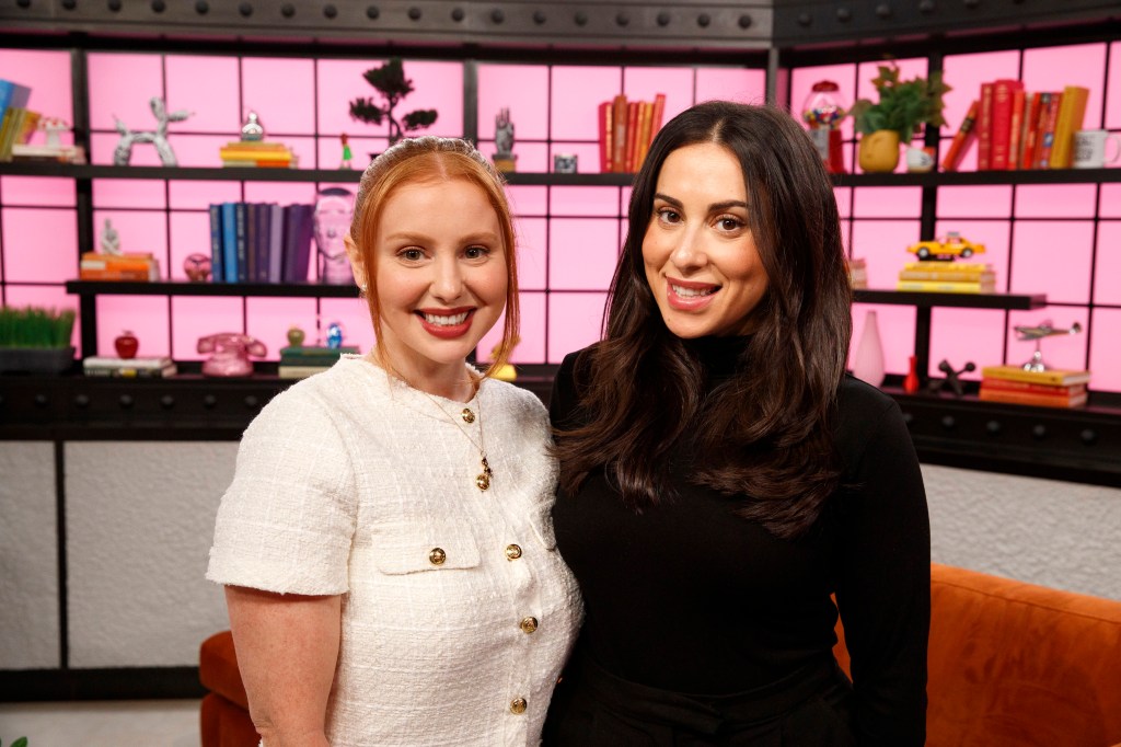 Claudia Oshry and Jackie Oshry in the Page Six TV Studio.