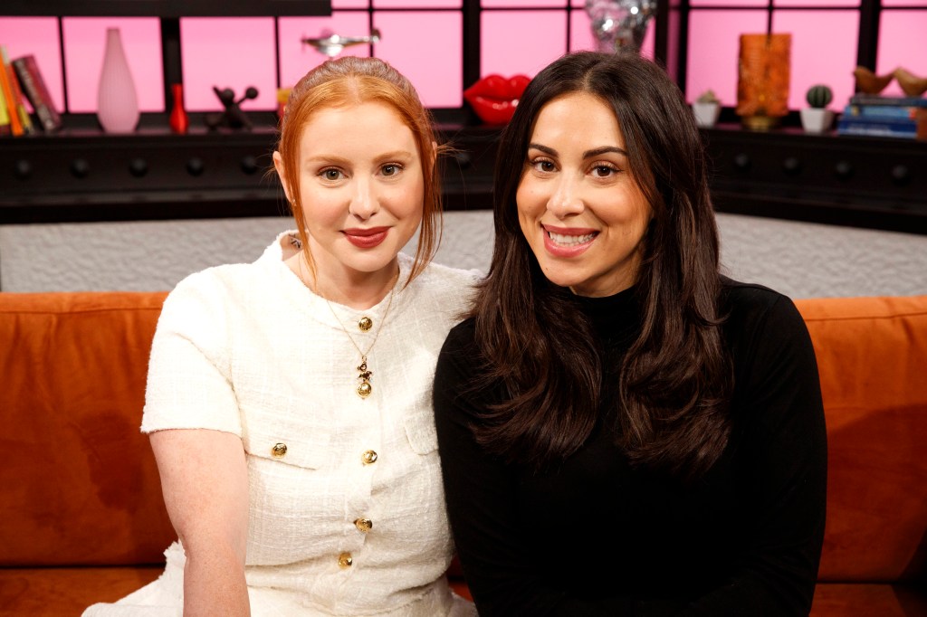 Claudia Oshry and Jackie Oshry in the Page Six TV Studio.