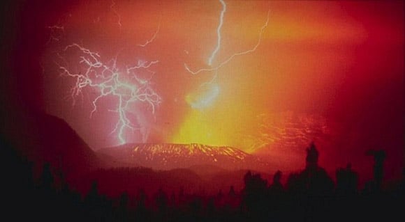 Lightning Over Volcanoes