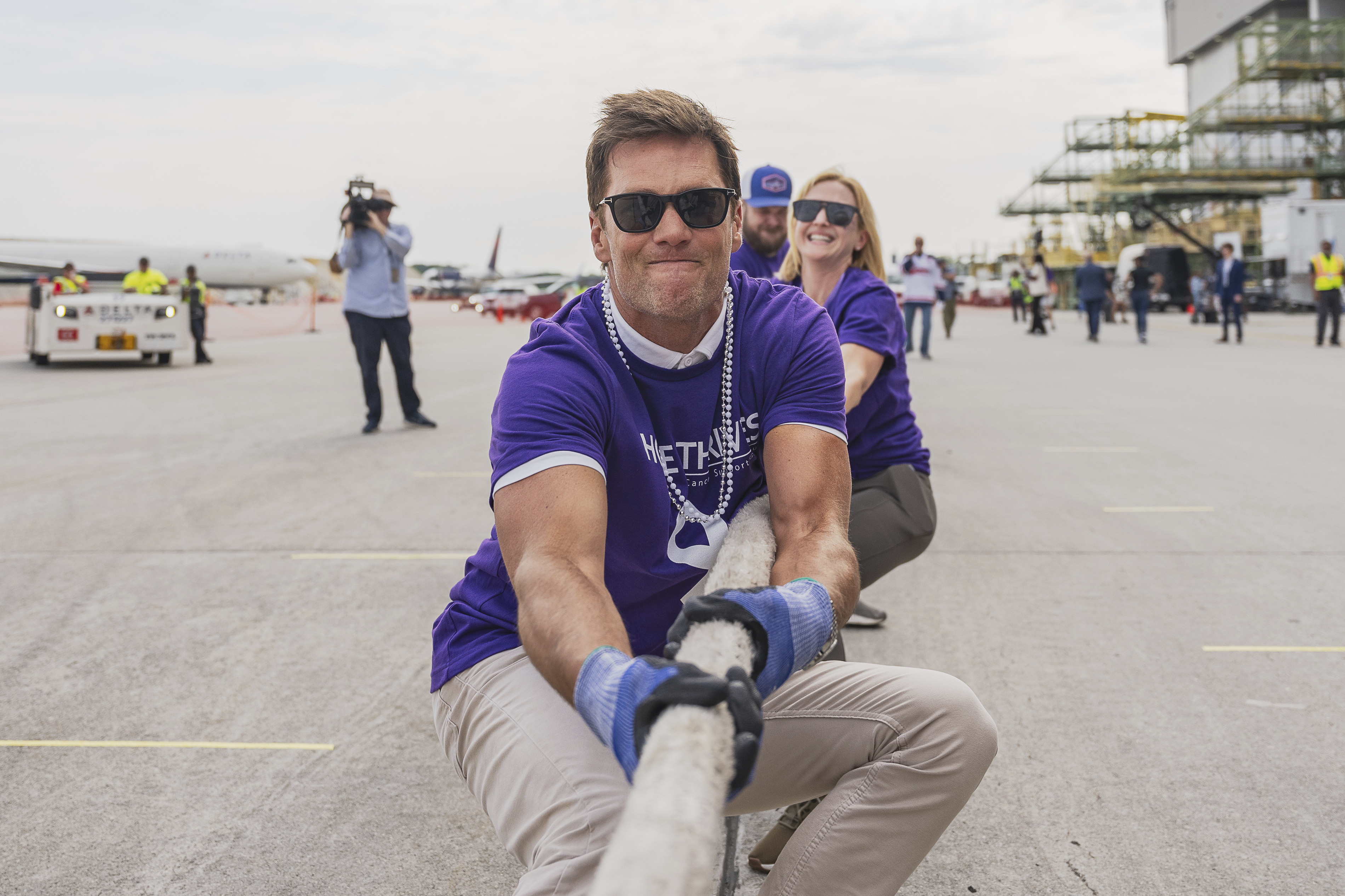 Tom Brady was the star attraction at a recent Delta Airlines fundraiser