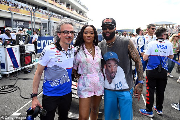 Odell and actress Keke Palmer looked as if they were having a great time when they posed with one of the event's sponsors