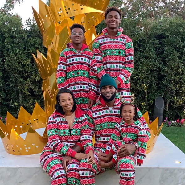 LeBron James with his wife and children. Photo: Instagram mrs_savannahrj