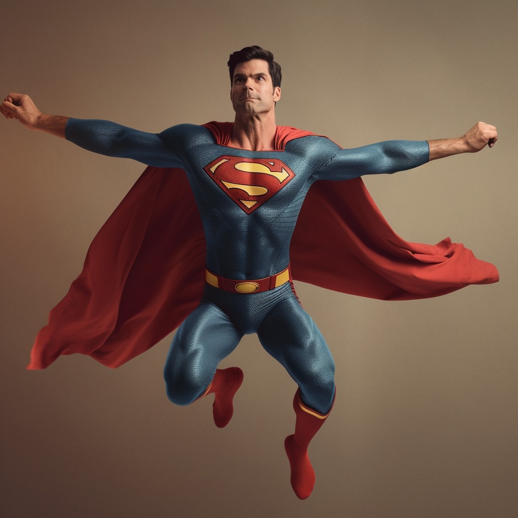 Superman doing Ballet - movingworl.com