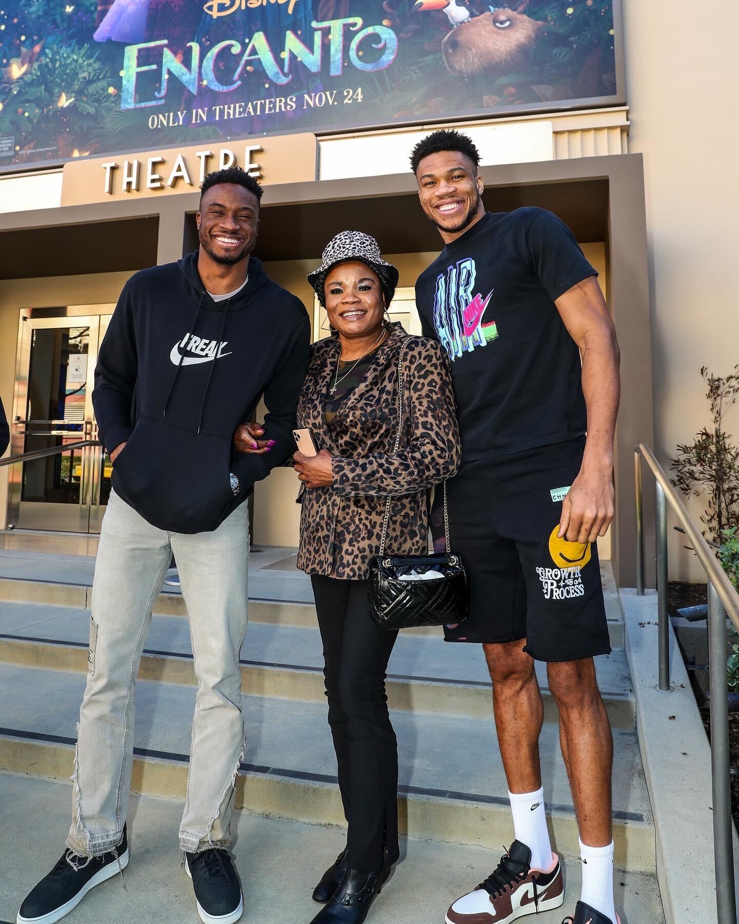 Giannis Antetokounmpo on X: "Great day at @disneystudios watching an early  cut of the movie about my family's journey. Cannot wait to share it with  the world  https://t.co/W5KsWeFc15" / X