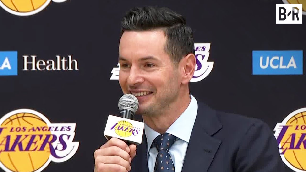 JJ Redick Introduced as Lakers Head Coach - Full Press Conference - YouTube