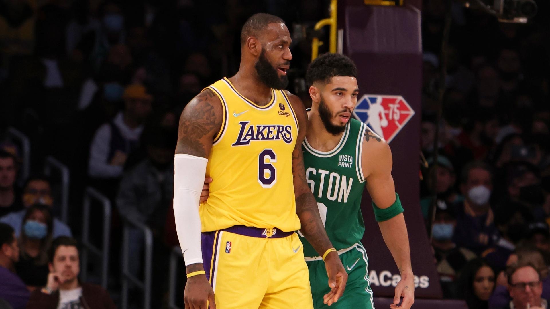 How to watch LeBron James vs. Jayson Tatum: TV channel, live stream, time  for Lakers vs. Celtics Tuesday NBA game | Sporting News