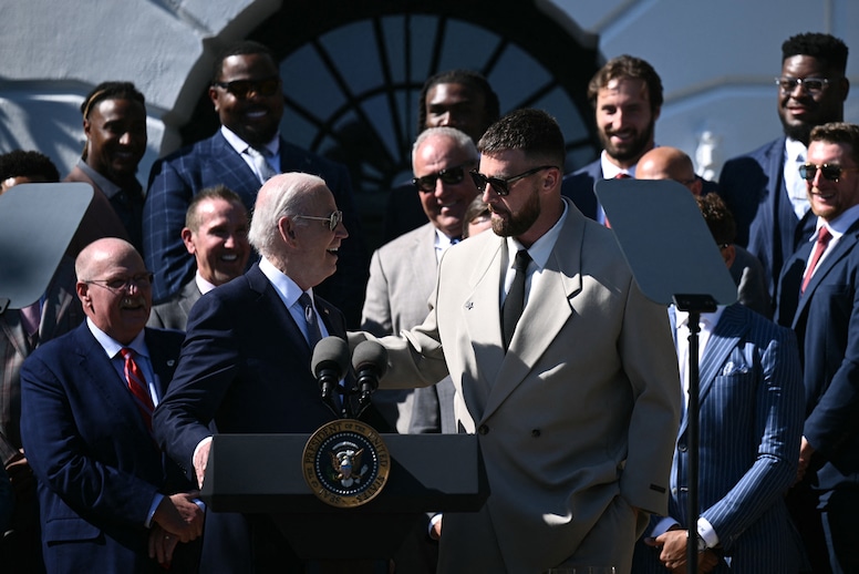 Travis Kelce, Joe Biden White House