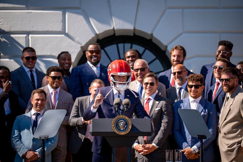 Travis Kelce, Patrick Mahomes, Joe Biden, Kansas City Chiefs, White House